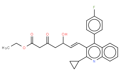 81311 - Ethyl (E)-7-[4-(4'-fluorophenyl)-2-(cyclopropyl)-3-quinolinyl]-5-hydroxy-3-oxo-6-heptenoate | CAS 148901-69-3